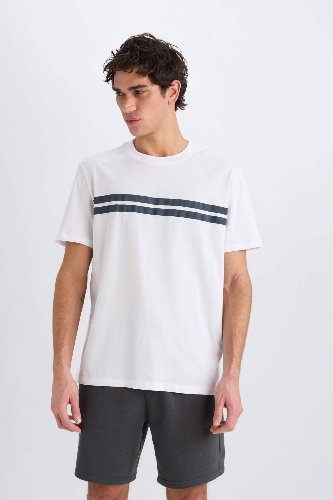 Resim Defacto Erkek  T-shirt D7923AX/WT34