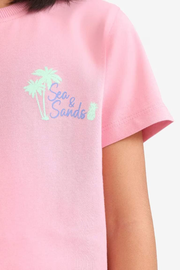 Resim Defacto Kız Çocuk Kısa Kol T-shirt E0349A8/PN666