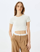 Resim Koton Kadın T-shirt 5SAL10049IK