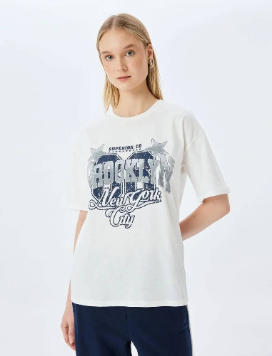 Resim Koton Kadın T-shirt 5SAL10038IK