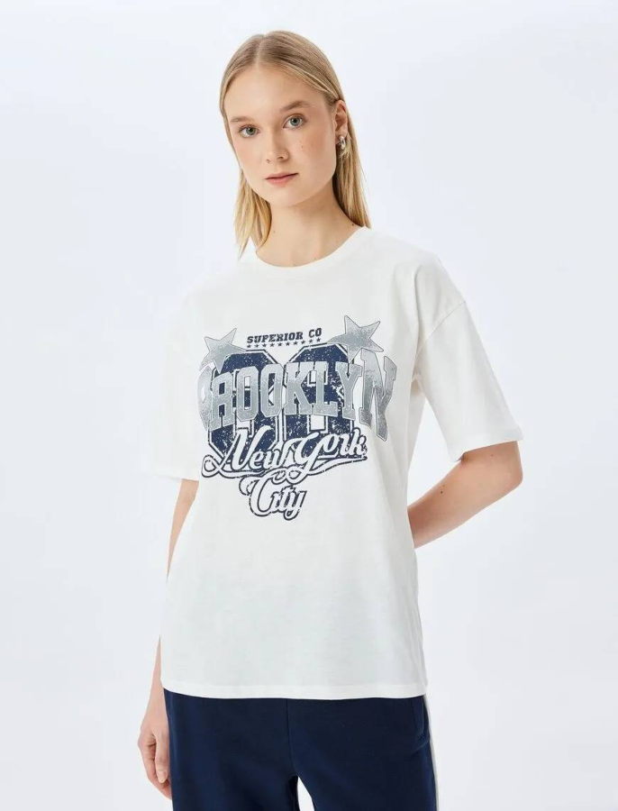 Resim Koton Kadın T-shirt 5SAL10038IK