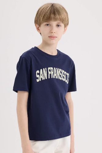 Resim Defacto Erkek Çocuk Kısa Kol T-shirt E0172A8NV31