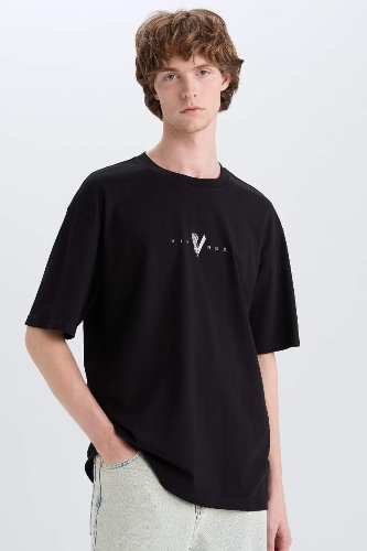 Resim Defacto Erkek  T-shirt E3277AXBK81