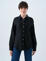 Resim Loft Kadın Loose Fit UZUN KOLGömlek Lf2039039