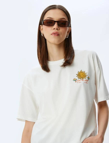 Resim Koton Kadın T-shirt 5SAL10181IK