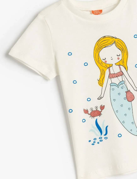 Resim Koton Kız Bebek T-shirt 5SMG10022AK