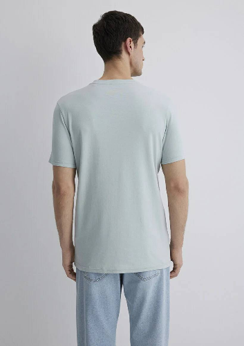 Resim Mavi Slim Erkek  T-shirt M0610360-70148
