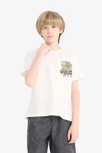 Resim Defacto Erkek Çocuk T-shirt E7490A8/WT16