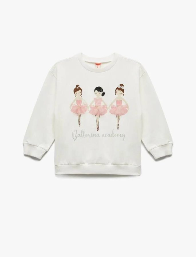 Resim Koton Kız Bebek Sweat 6Wmg10004Ak