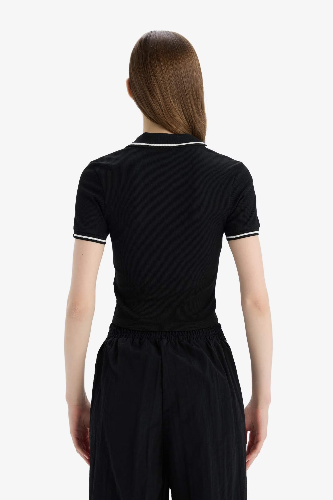 Resim Defacto Kadın Kısa Kol T-shirt E7906AXBK81