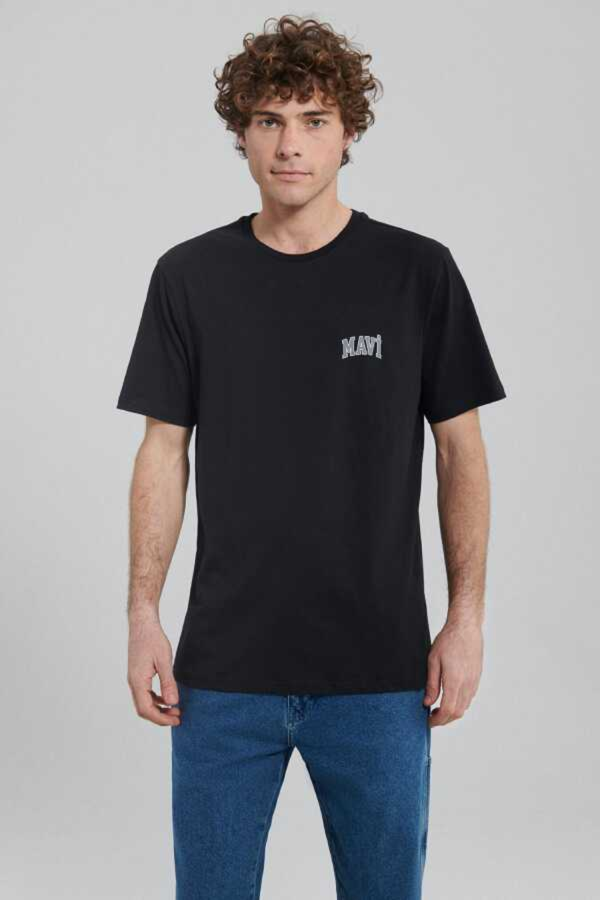 Resim Mavi Jeans Baskılı Erkek T-Shirt M0611719-900