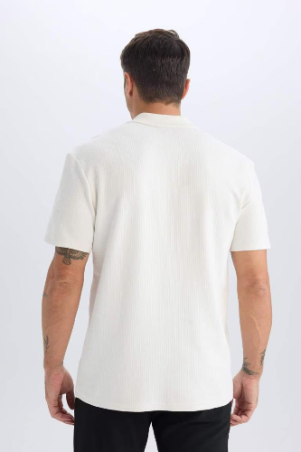 Resim Defacto Erkek  T-shirt D7227AX/WT32