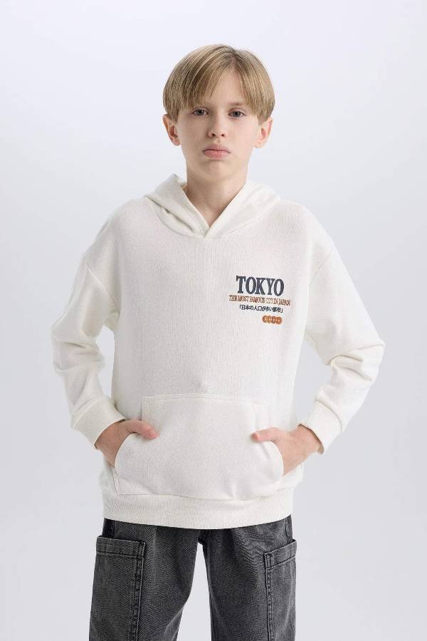 Resim Defacto Erkek Çocuk Uzun Kol T-shirt F5092A8/WT32