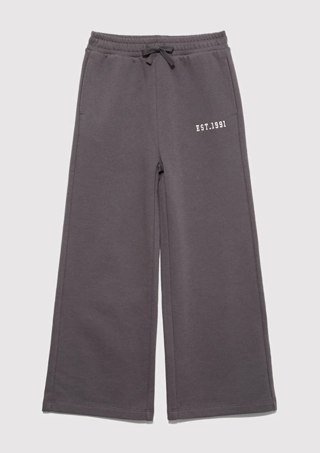 Resim Mavi Wide Leg Kız Çocuk Eşofman Alt M7010034-90778