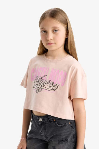 Resim Defacto Kız Çocuk T-shirt E0385A8/PN287