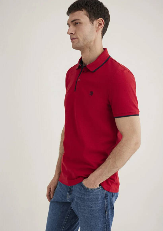 Resim Mavi Polo Erkek T-Shirt M062373-28441