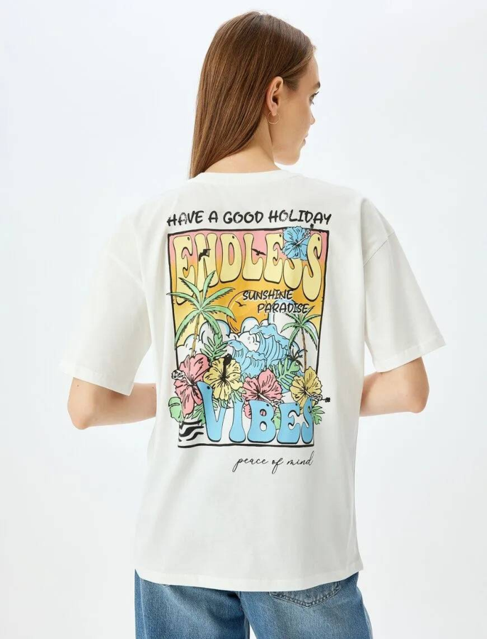 Resim Koton Kadın T-shirt 5SAL10245IK