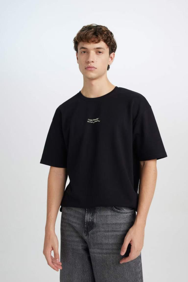 Resim Defacto Erkek  T-shirt D5494AX/BK81