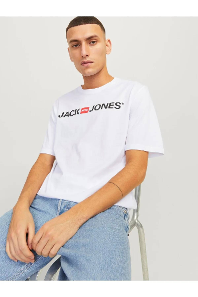 Resim Jack & Jones Jjecorp Logo Tee Ss Crew Neck Noos Erkek T-Shirt 12137126