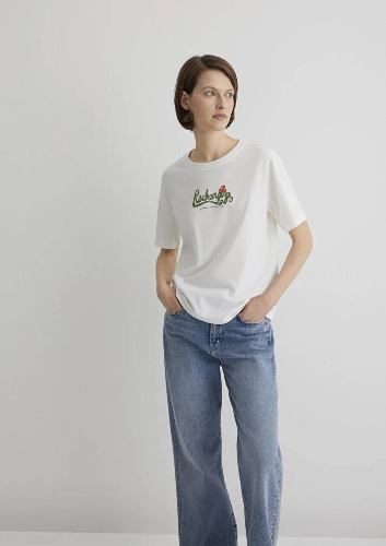 Resim Mavi Regular Kadın  T-shirt M1613166-70057
