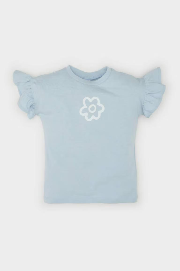 Resim Defacto Kız Bebek Kısa Kol T-shirt Z9212A2BE343