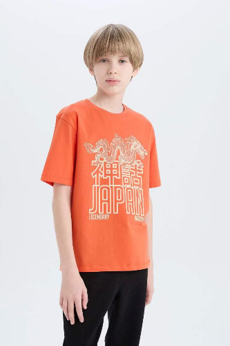 Resim Defacto Erkek Çocuk Kısa Kol T-shirt E0079A8OG66