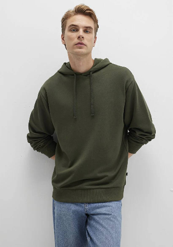 Resim Mavi Kapüşonlu Erkek Sweatshirt M0S10417-71545