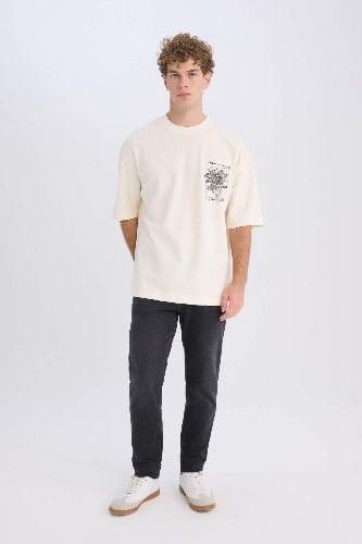 Resim Defacto Erkek  T-shirt C7055AX/ER137