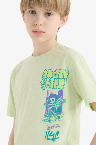 Resim Defacto Erkek Çocuk Kısa Kol T-shirt E0091A8GN721