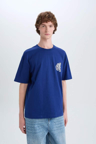 Resim Defacto Erkek T-shirt D6156AX/BE753