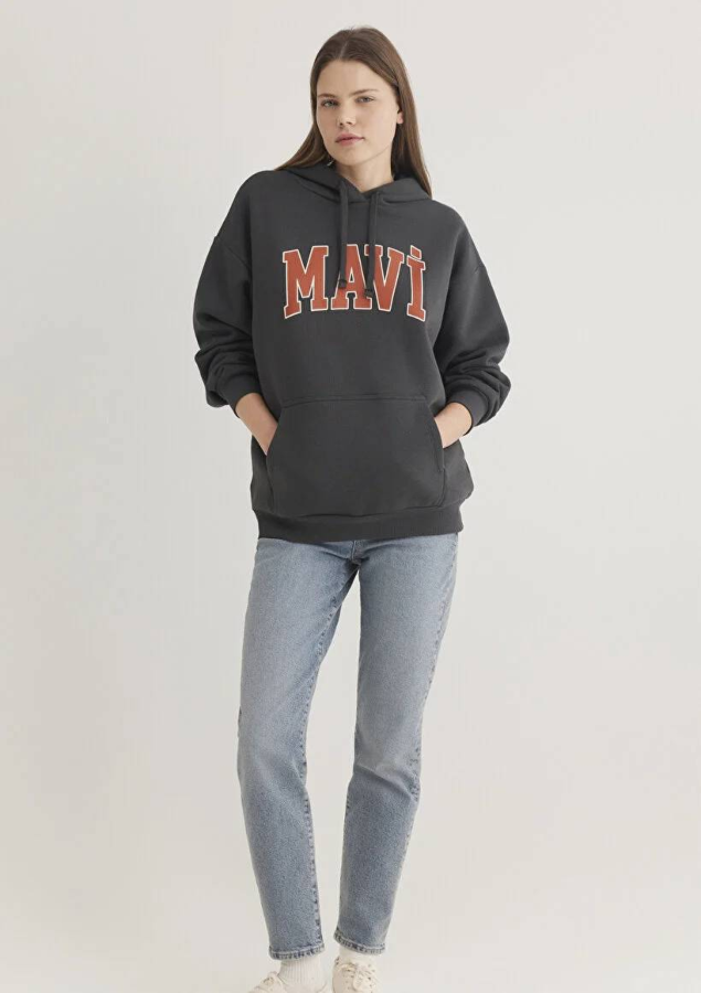 Resim Mavi Logo Kadın Sweat M1600361-80106