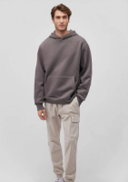 Resim Mavi Kapüşonlu  Loose Erkek Sweat M0S10275-70096