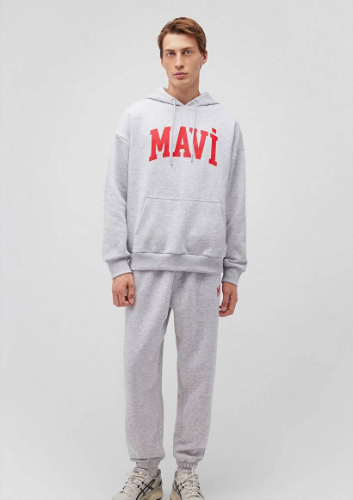 Resim Mavi Baskılı Erkek Sweat M067149-85438