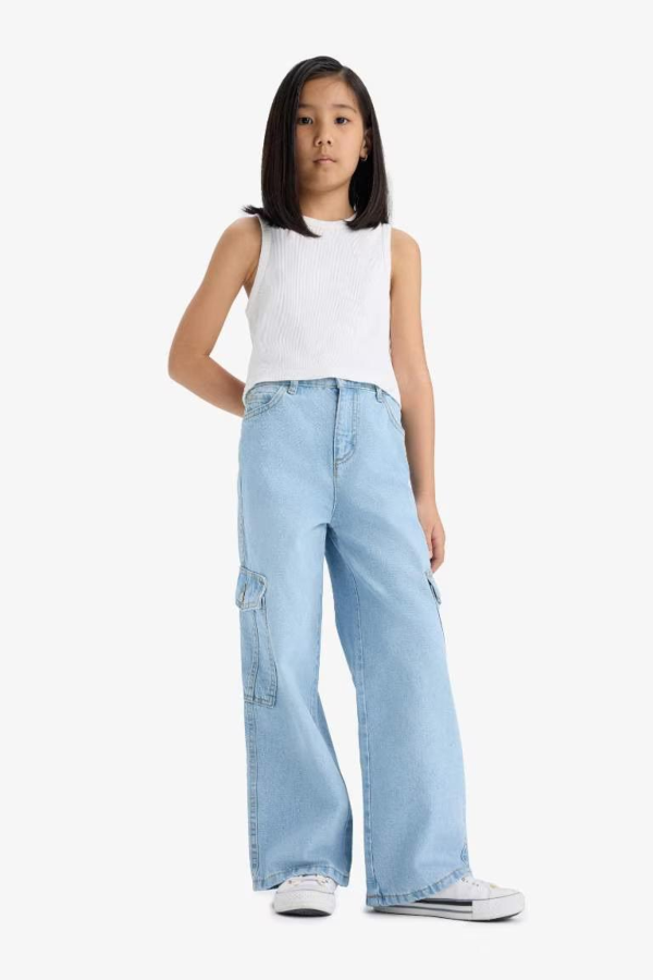 Resim Defacto Kız Çocuk  Jean Pantolon E5879A8/NM39