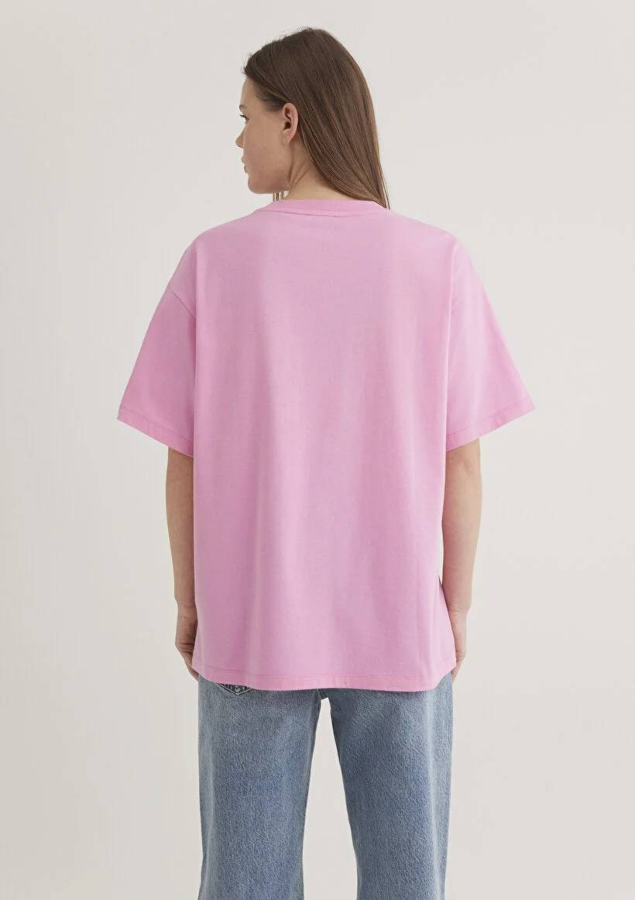 Resim Mavi Baskılı Kadın T-shirt M1600843-71032