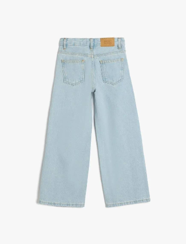 Resim Koton Kız Çocuk Jean Pantolon 5SKG40016AD