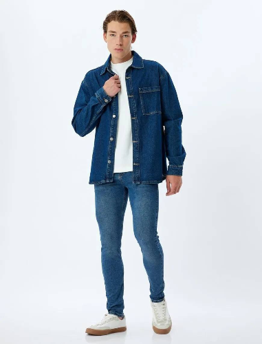 Resim Koton Erkek Jean Pantolon 5WAM40075ID