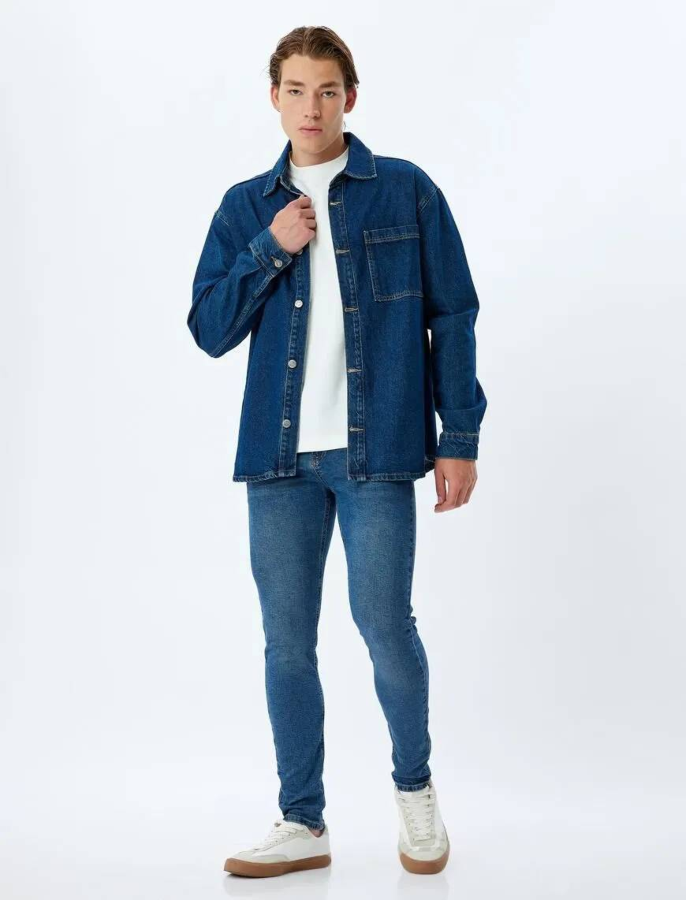 Resim Koton Erkek Jean Pantolon 5WAM40075ID