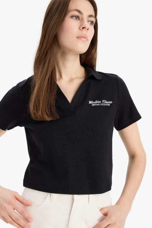 Resim Defacto Kadın T-shirt E5150AX/BK81