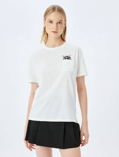 Resim Koton Kadın T-shirt 5SAL10042IK