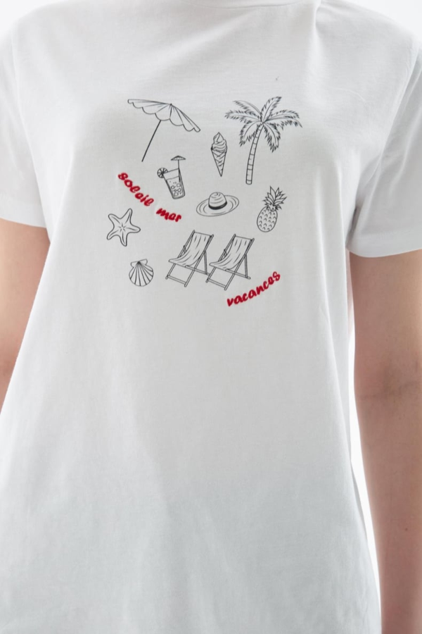 Resim Fashion Friends Kadın T-shirt 25Y0308K1