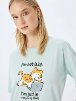 Resim Koton Kadın T-shirt 5SAL10107IK