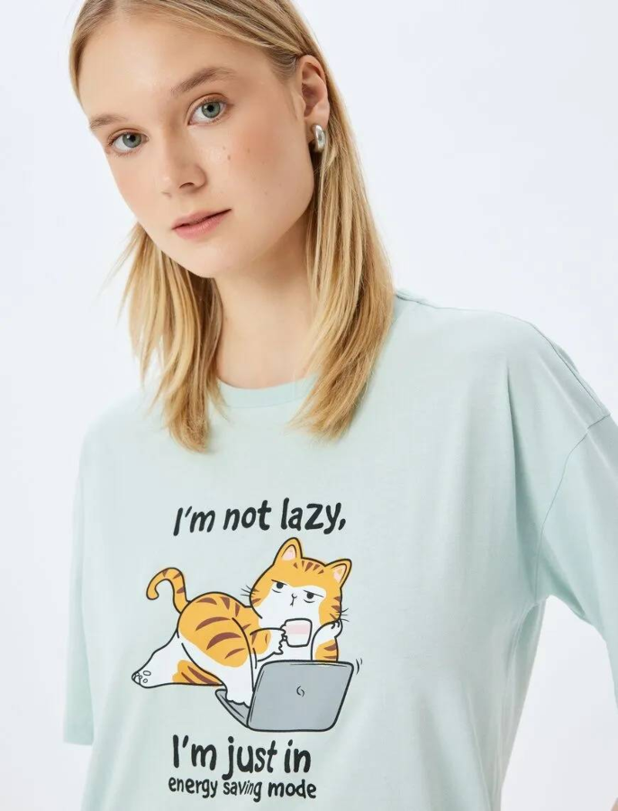 Resim Koton Kadın T-shirt 5SAL10107IK