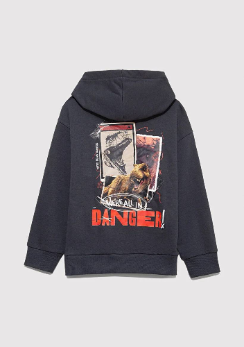 Resim Mavi Jurassic Park Erkek Çocuk Sweat M6S10135-70087