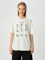 Resim Koton Kadın T-shirt 5SAL10025IK