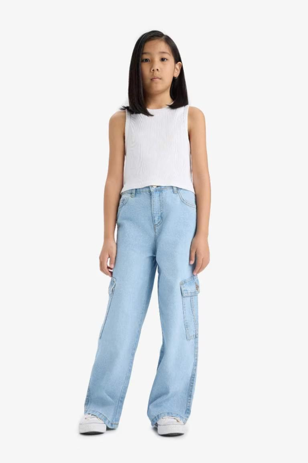 Resim Defacto Kız Çocuk  Jean Pantolon E5879A8/NM39