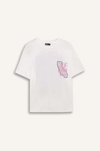 Resim Defacto Kadın T-shirt F4789AX/WT32