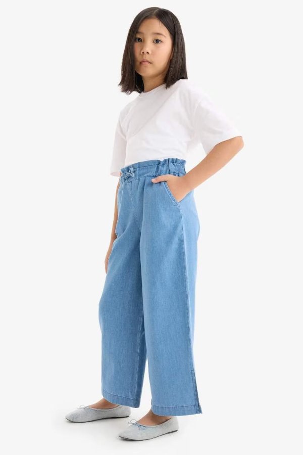 Resim Defacto Kız Çocuk Jean Pantolon D7102A8NM28