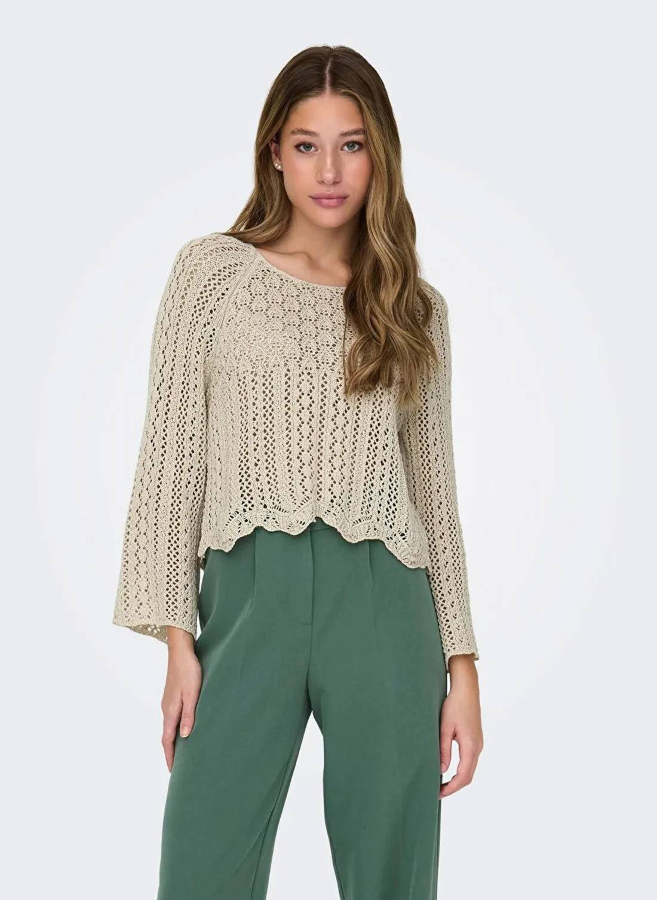 Resim Only Onlnola Lıfe  3/4 Pullover Knt Noos Kadın Kazak 15233173