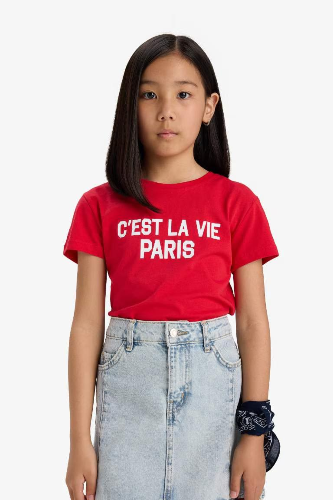 Resim Defacto Kız Çocuk  T-shirt E5894A8/RD282